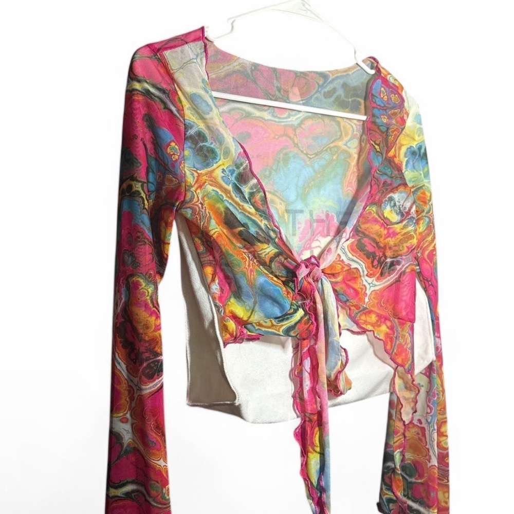Colorful Abstract Women's Top
